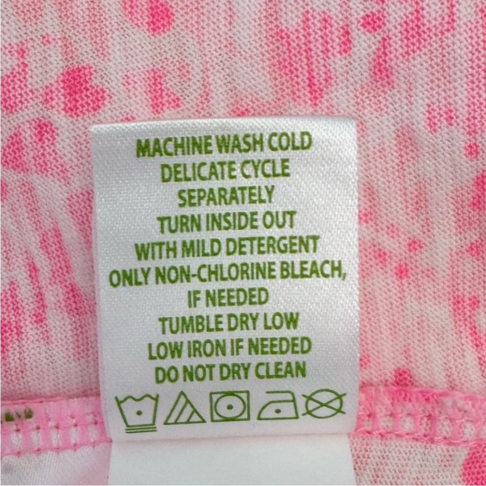 Lilly Pulitzer Kaia Knit Tunic Pink “Invest A Gator”Floral print Cotton EUC M - Picture 8 of 8